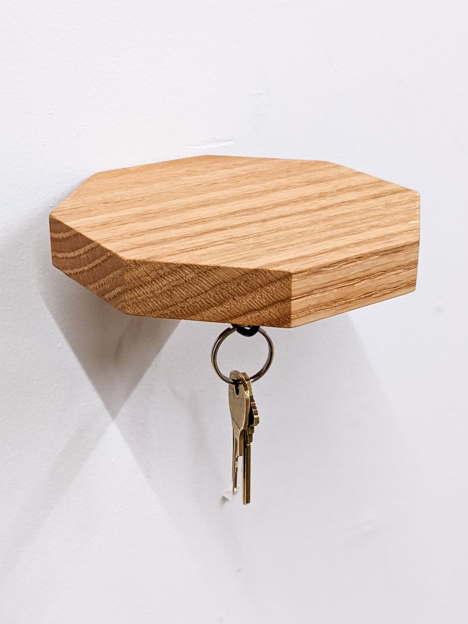 Minimalistic Octagon Shelves for Your Keys - NookWoodworking
